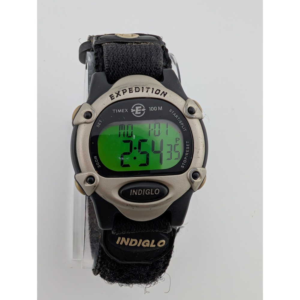 Timex Expedition Indiglo Women Watch 33mm Case Nylon Band T47852- New Battery
